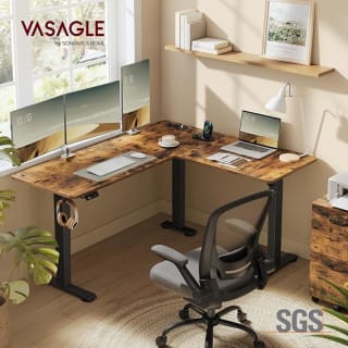 VASAGLE elektrisch verstelbaar hoekbureau 140 x 160 cm voor €127 bij Songmics