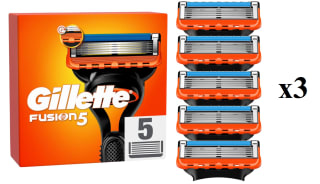 3 Packs de 5 Recambios de Gillette Fusion 5 Cuchillas de Afeitar Hombre por 29.32€
