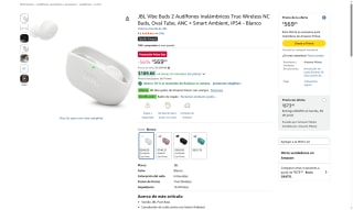 Audífonos JBL Vibe Buds 2 por $512 | Amazon (Prime)
