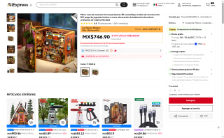 Casa de Muñecas Miniatura 3D por $901 | AliExpress
