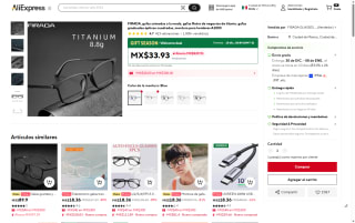 Gafas FIRADA Titanio por $1 | AliExpress