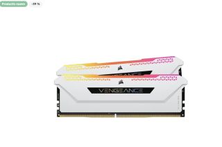Kit de Mejora de Iluminación Corsair Vengeance RGB Pro SL DDR4 Blanco por 29,99€