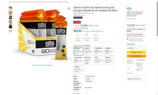 Gel Isotónico Science in Sport Naranja por $1274 | Oferta Amazon