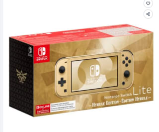 Console portable Nintendo Switch Lite • Édition Limitée Hyrule à 276,54€