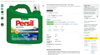 Persil Detergente Gel Universal 6.64L (96 cargas) por $176 en Amazon