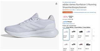adidas Runfalcon 5 Hardloopschoenen voor €35,96 bij Amazon
