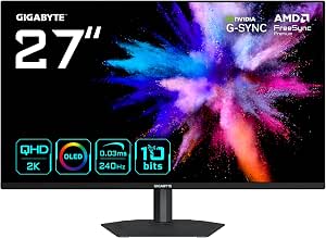 GIGABYTE GO27Q24A Monitor Gaming OLED 27” 2K QHD 2560 x 1440, 240Hz por 299.99€