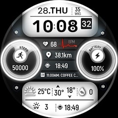 Diverse Android WearOS watchface's gratis