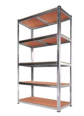 T-LoVendo Estantería Metálica Acero Galvanizado + 5 Baldas MDF por 18,29€