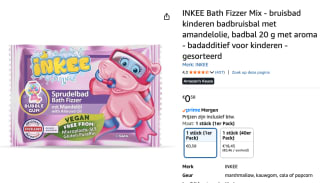 INKEE Bath Fizzer Mix badbruisbal voor €0,58 bij Amazon