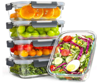 Lot de 5 récipients en verre avec couvercles YASHE à 32,99€