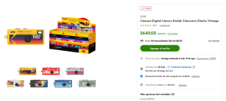 Cámara Digital llavero Kodak Charmera por $649 en Bodega Aurrera
