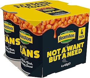 Branston Baked Beans in Tomato Sauce, 4 x 410g - 95p / 85p S&S