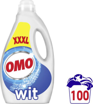 Omo Wit Vloeibaar Wasmiddel – 100 wasbeurten (5 liter XXXL) voor €11,99 bij Bol