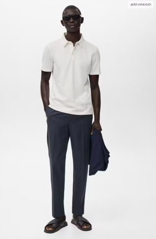 Mango Outlet Polo Algodón Piqué Slim Fit por 12,99€