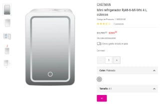 Mini Refrigerador Chefman 4L por $399 | Oferta Liverpool