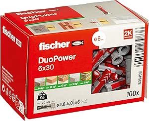 fischer - Tacos DUOPOWER 6x30 mm 100 ud por 4.99€