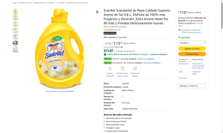 Suavitel 4.8L Aroma de Sol por $85 | Oferta Amazon