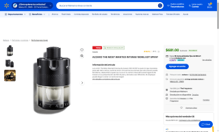 Azzaro The Most Wanted Intense 100ml por $681 | Oferta Walmart