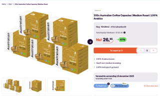 200x Australian Coffee Capsules | Medium Roast | 100% Arabica voor 26,95 euro