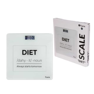 Fisura Báscula de Baño Digital Diet de Vidrio con Tecnología Step-On por 2.99€