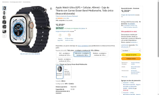 Apple Watch Ultra 49mm Reacondicionado por $6,959 | Amazon