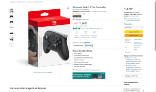 Control Pro para Switch 2 por $1,549 | Oferta Amazon
