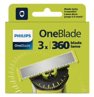 3 recambios cuchilla flexible 360 Philips OneBlade por 23.79€