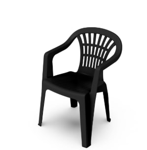 Fauteuil de Jardin Empilable Plastique Gris anthracite Lyra à 5,99€