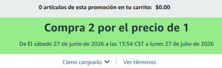 Productos al 2x1 en Amazon