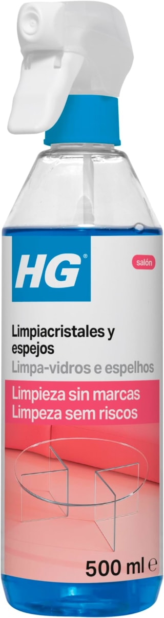 2xHG Limpiador de Cristales y Espejos 2x500 ml por 4,09€