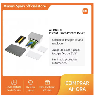 Xiaomi Impresora Fotográfica Instantánea 1S Laminado Automático por 97.99€