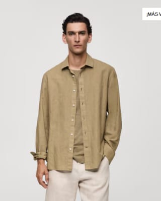 Camisa classic fit lino por 9.99€