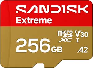 Carte microSDHC UHS-I SANDISK Extreme de 256 Go à 49,90€