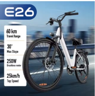 Urlife E26 26 inck e-bike voor €443,69 dmv code bij Aliexpress