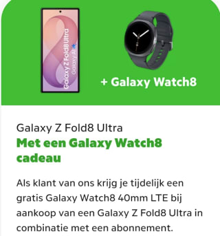 Gratis Samsung Galaxy Watch7 of 8 bij Samsung Galaxy Foldable voor KPN leden