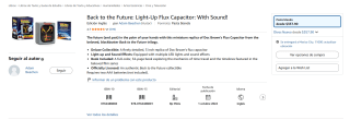 Back to the Future: Light-Up Flux Capacitor: With Sound! por $358 en Amazon