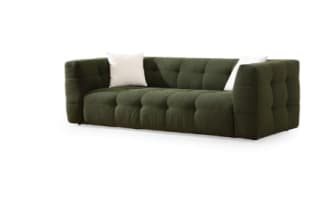Canapé tissu Cady 3 places vert CONCEPT1 à 1.157€