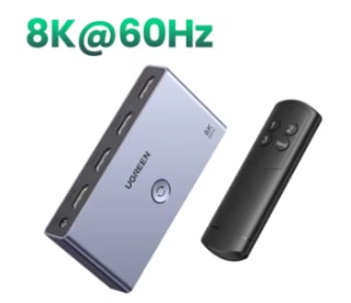 Conmutador UGREEN HDMI 2,1, 8K, 60Hz, 4K120Hz por 22,54€