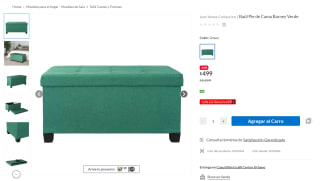 Baúl Pie de Cama Barney Verde por $499 en Sodimac