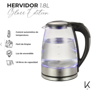 Hervidor Glass Edition 18L Kitchen-It Oferta $17.990 Solo en Sodimac, Chile