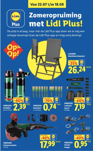 Tot 70% korting tijdens de zomeropruiming bij de Lidl