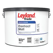 Leyland Trade Brilliant White Matt Emulsion Paint 2 x 10L – £26 with Free C&C