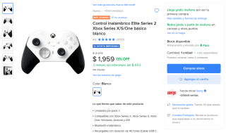 Control Elite Series 2 Xbox por $1,959 | Mercado Libre