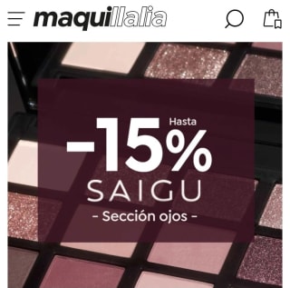 -15% de Dto Saigu sección ojos.