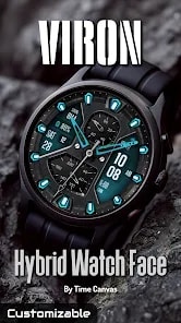 Viron - Hybrid Watch Face voor Android gratis
