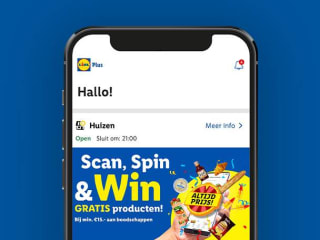 Scan, spin en win gratis producten met de Lidl Plus app