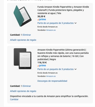 El último Kindle Paperwhite (versión 2024) de 16 GB por 116.10€
