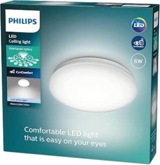 Philips Plafón LED de Techo Philips Moire, 6W, 600 Lúmens, Luz Fría 4000k por 11.22€