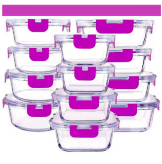 Set recipientes cristal 12 piezas por 26.75€